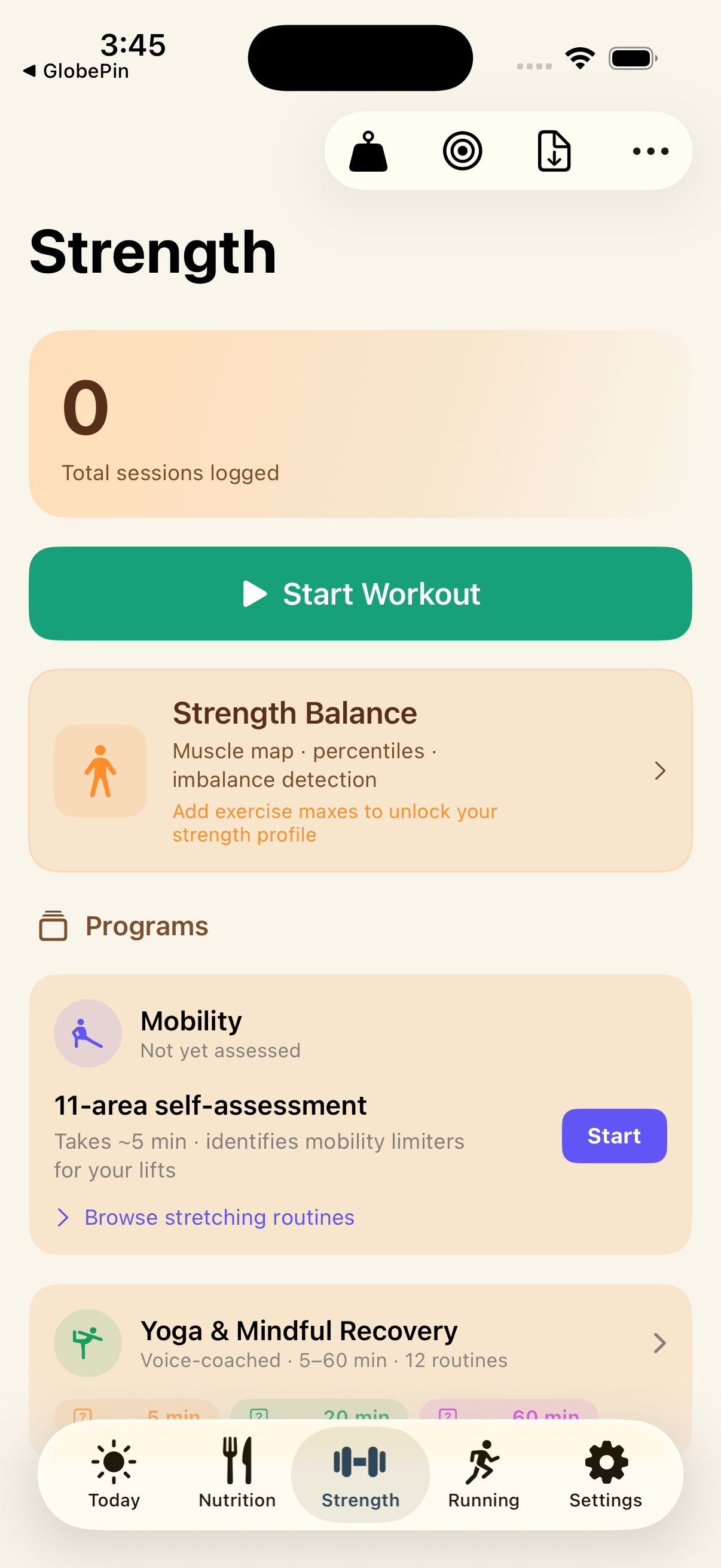Haea Strength — workout programs and mobility assessment