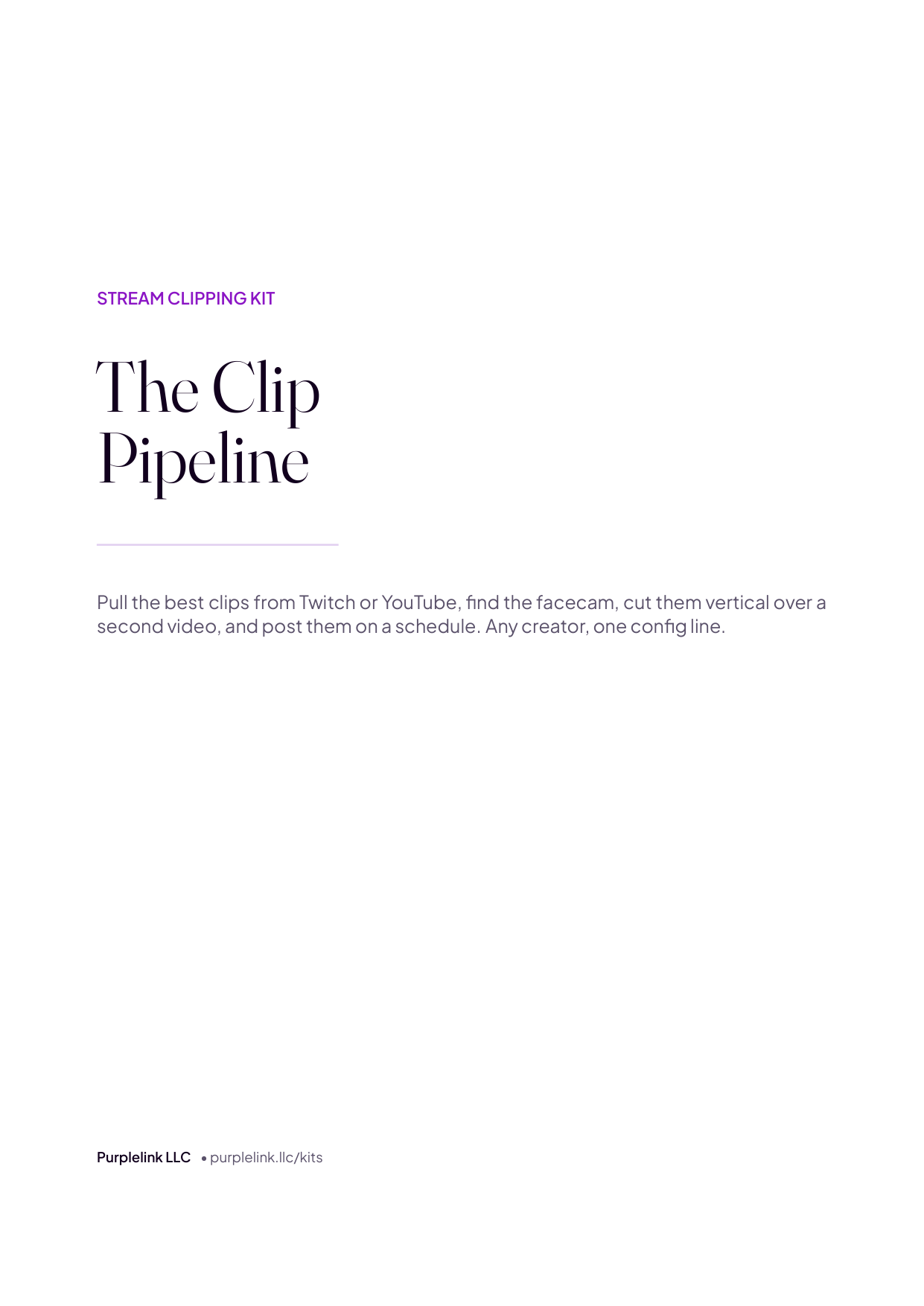 Cover of the Clip Pipeline setup guide